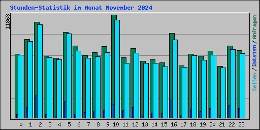 Stunden-Statistik im Monat November 2024