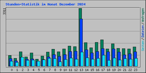 Stunden-Statistik im Monat Dezember 2024