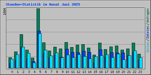 Stunden-Statistik im Monat Juni 2025